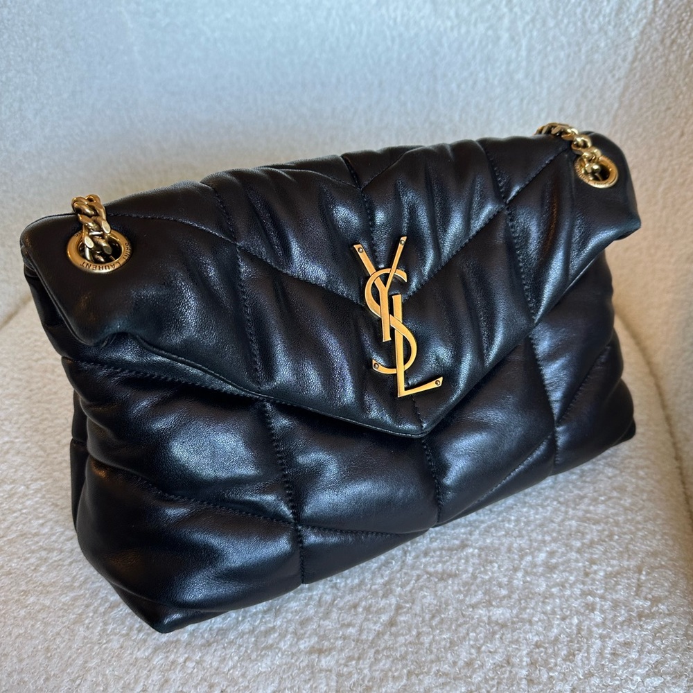 SAINT LAURENT
Loulou Puffer small quilted leather shoulder bag